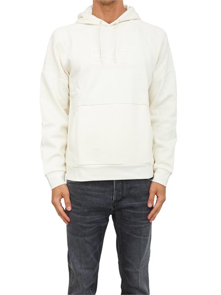 felpa uomo ea7 emporio armani avorio 7m000909af10377