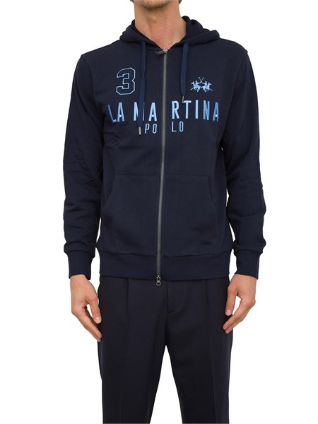felpa uomo la martina blu ymf305fp568