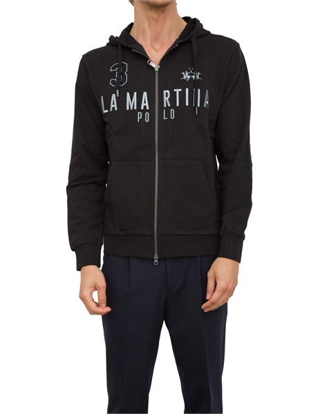 felpa uomo la martina nero ymf305fp568