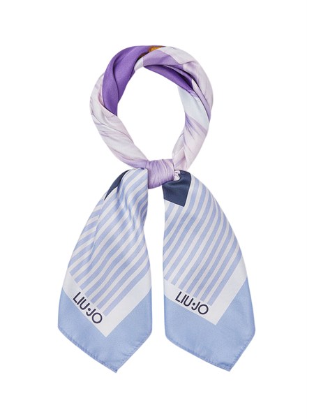 foulard viola liu jo donna stampa fiore 2a6053t2745