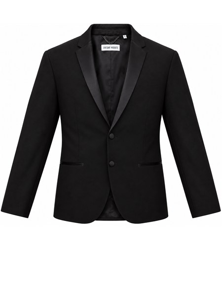 giacca antony morato in viscosa stretch nera mmjs00099fa600255