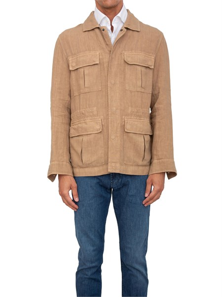 giacca camicia uomo peserico beige r52230t002622