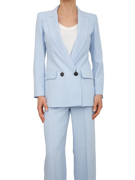 giacca canzone marella in tela tecnica celeste effetto malfile mllcanzone