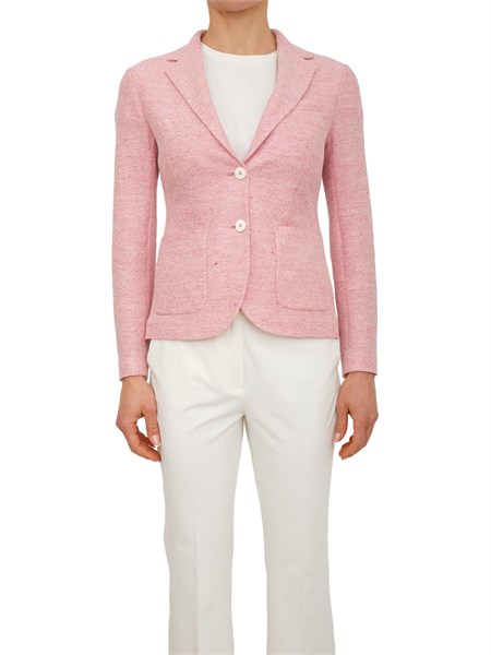 giacca donna circolo 1901 in lino e cotone rosa fd3988