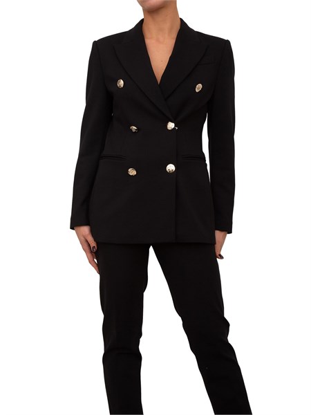 giacca doppiopetto donna liu jo nero cf4368j1857