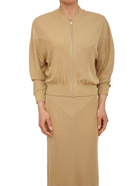 giacca in maglia limoncello nenette in lurex oro 41bb limoncello