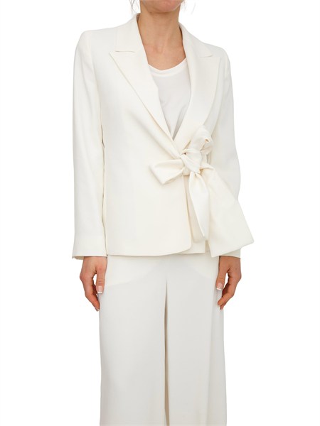 giacca meandro marella in crepe envers satin avorio mltmeandro