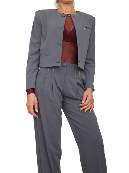 giacca monopetto donna armani exchange grigio xw000656af16145