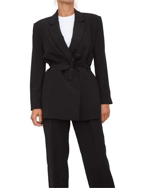 giacca monopetto donna armani exchange nero xw000663af10872