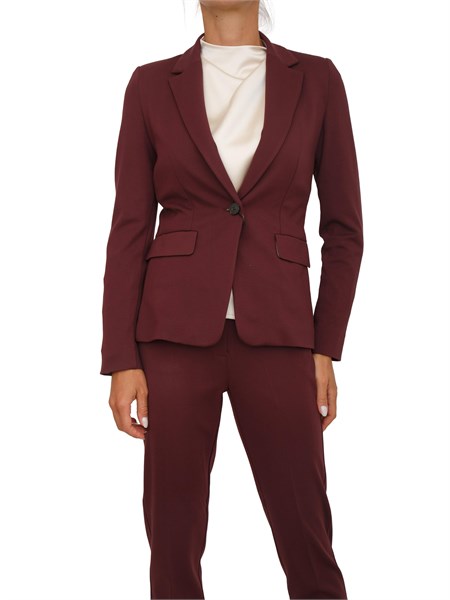 giacca monopetto donna emme marella bordeaux gamma