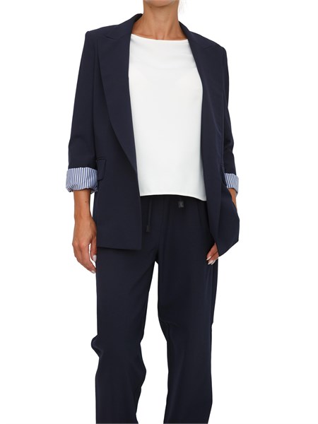 giacca monopetto donna marella blu nova