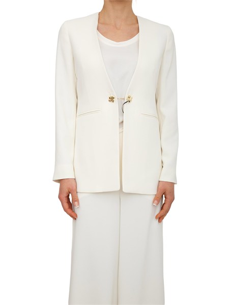 giacca monopetto effige marella in crepe envers satin avorio mlteffige