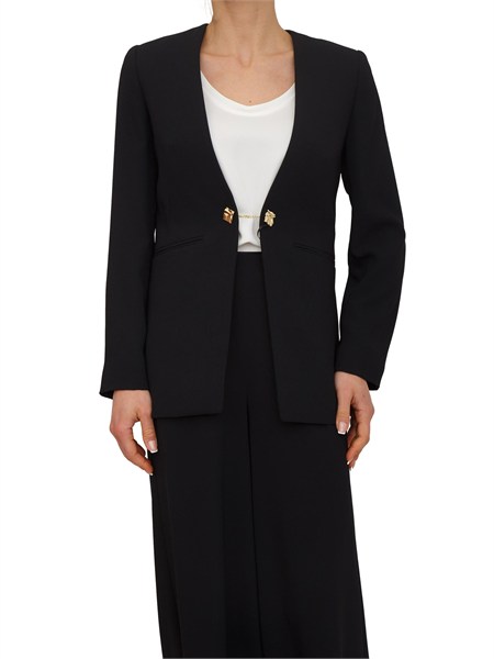 giacca monopetto effige marella in crepe envers satin nero mlteffige