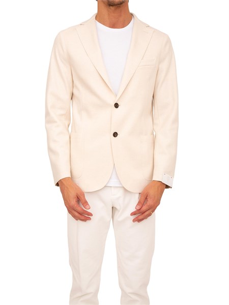 giacca monopetto uomo eleventy bianco h70giaa01jac24018