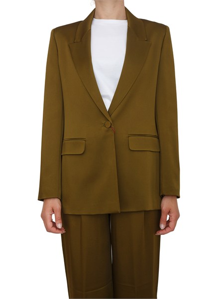 giacca msealbino max mara studio in misto viscosa verde msealbino