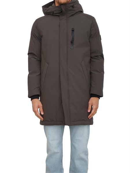 giaccone imbottito antony morato in tessuto tecnico antigoccia verde mmco00958fa600277