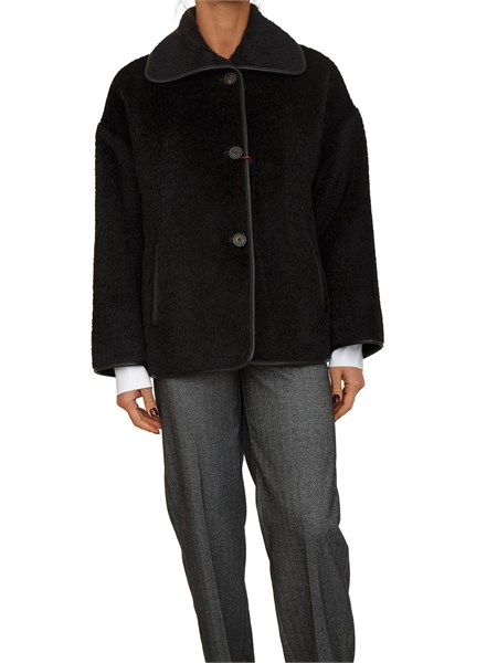 giaccone vadet max mara in alpaca nera vadet