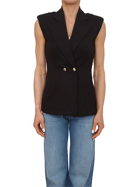 gilet liu jo donna in punto milano nero ta6025js182