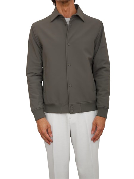 giubbino antony morato regular fit in tessuto grigio con eco imbottitura dupont sorona mmco00966fa600297
