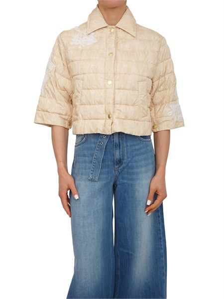 giubbino ermanno firenze beige con ricami b011eb6