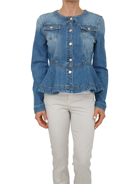 giubbino jeans fracomina in denim medio fr26sj4007d40902