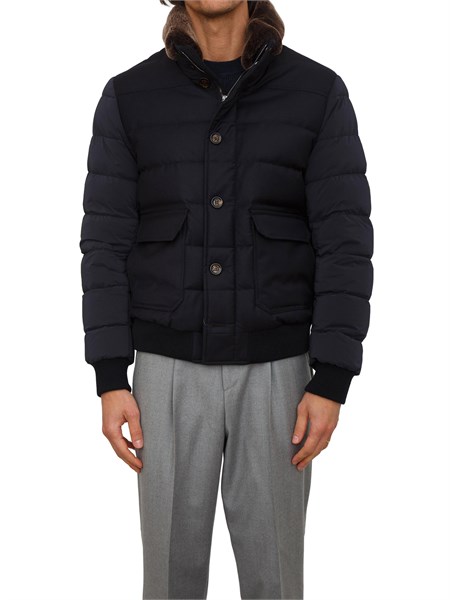 giubbino moorer uomo fantoni in tessuto idrorepellente blu fantoniosl