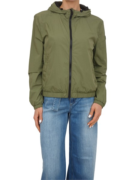 giubbino peuterey donna in tela di nylon verde ped5718nigleshortd02