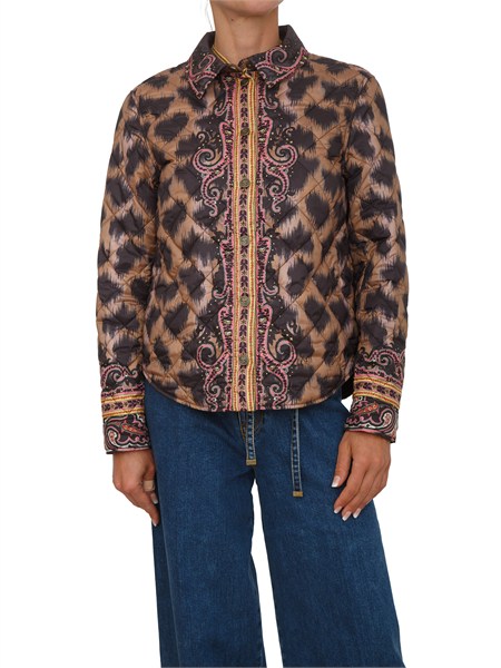 giubbino trapuntato etro donna stampa animalier wrbb002699spsh5