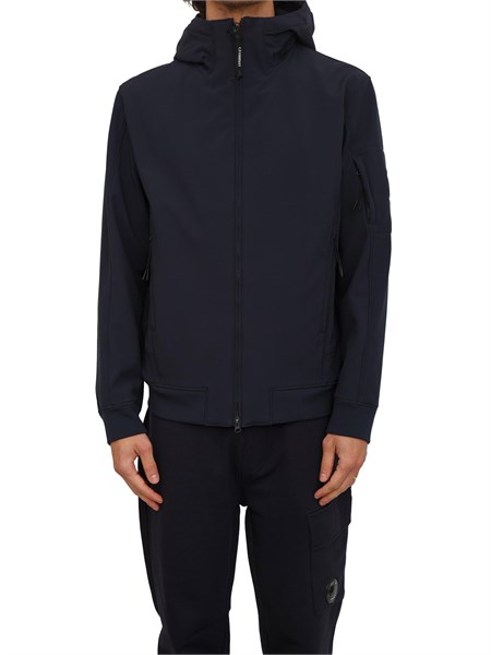 giubbino uomo cp company in tessuto tecnico blu mow701a006097a