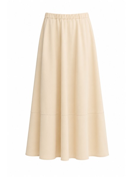 gonna ribes mm max mara in cotone stretch beige mmlribes