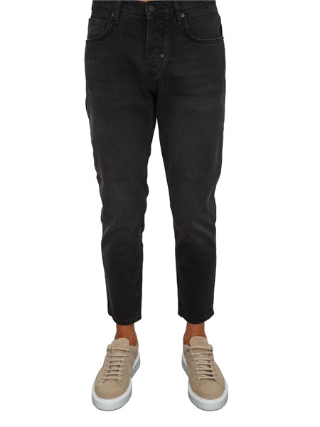 jeans argon antony morato slim fit ankle lenght in denim nero mmdt00264fa750627 w02141