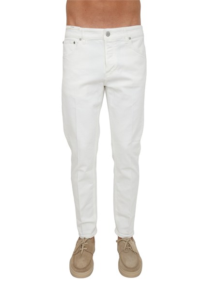 jeans bianco pt torino in bull stretch di cotone oa14t0tp05b0
