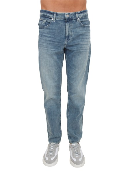 jeans boss uomo in denim blu medio c remaine50556451