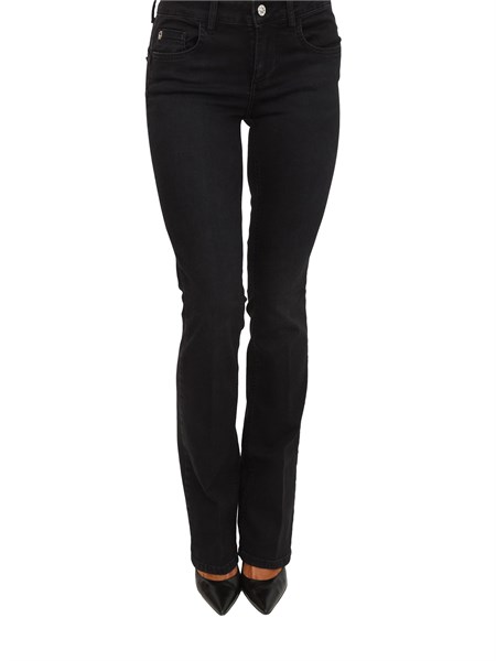 jeans bottom up liu jo donna in denim nero uf5025d4615
