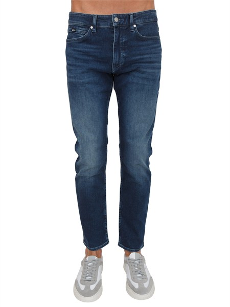 jeans delaware boss uomo in cotone blu c delaware50549814