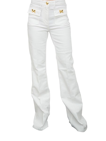 jeans donna elisabetta franchi avorio pj93n51e2