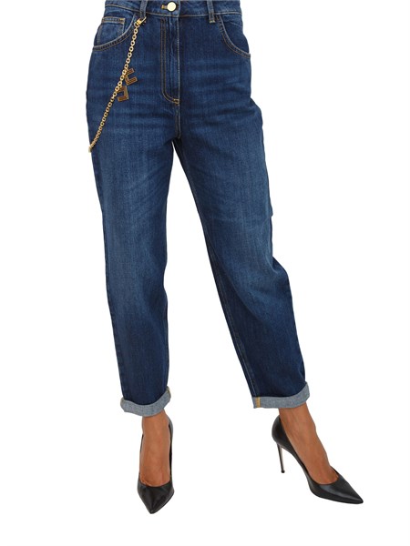 jeans donna elisabetta franchi blu denim pj14d56e2