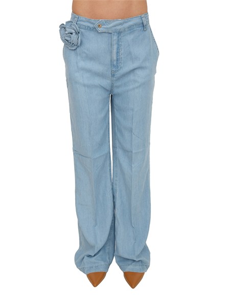 jeans dritti blugirl in denim lyocell blu chiaro ra6081d5049