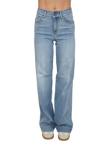 jeans flare donna liu jo in denim stretch lavaggio chiaro ua6068ds081