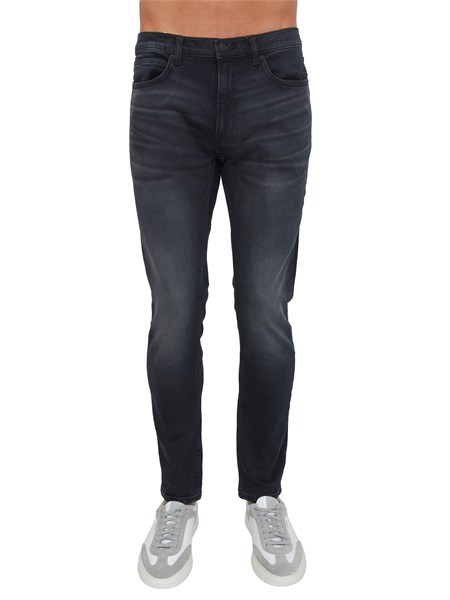jeans hugo hugo uomo in denim nero elasticizzato hugo73450555175