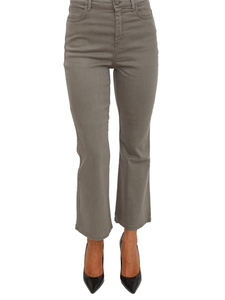 jeans marella flare cropped in bull stretch grigio artemio