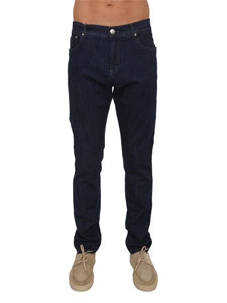 jeans milano richard j brown in cotone e lino blu milanot73