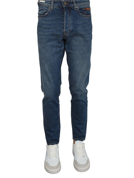 jeans siviglia uomo in denim di cotone blu effetto used svm02001d0051ilmarotta