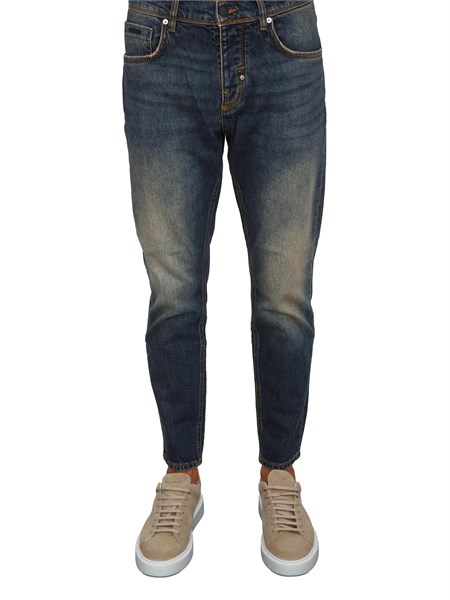 jeans slim fit argon antony morato lunghezza alla caviglia lavaggio sfumato blu mmdt00264fa750624 w02146