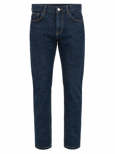 jeans trussardi uomo in denim elasticizzato blu p400hu21ej