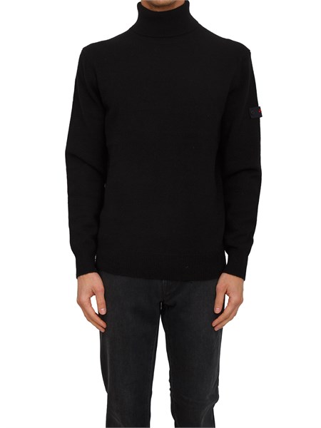maglia a collo alto peline 02 peuterey uomo in misto lana yak nero peu5622peline02
