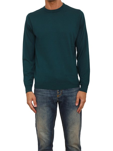 maglia antony morato regular fit in misto lana verde mmsw01537ya400145