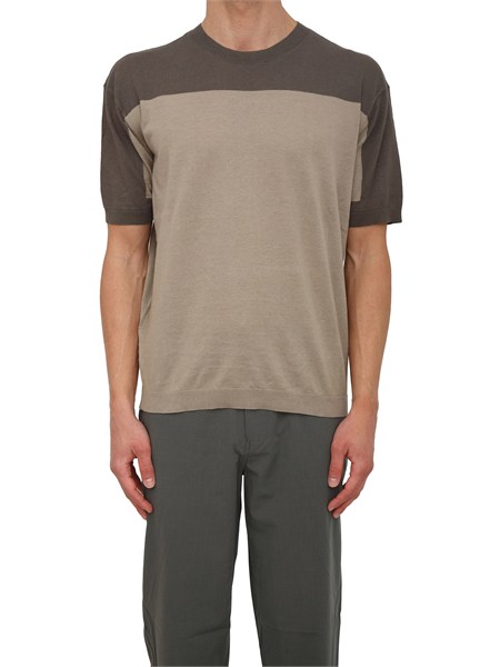 maglia armani exchange uomo in cotone e lino verde xm002153af22062