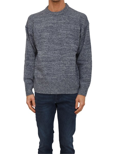 maglia boss uomo in lana vergine blu c hercole50550001