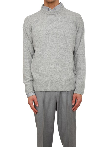 maglia boss uomo in lana vergine grigia c hercole50550001